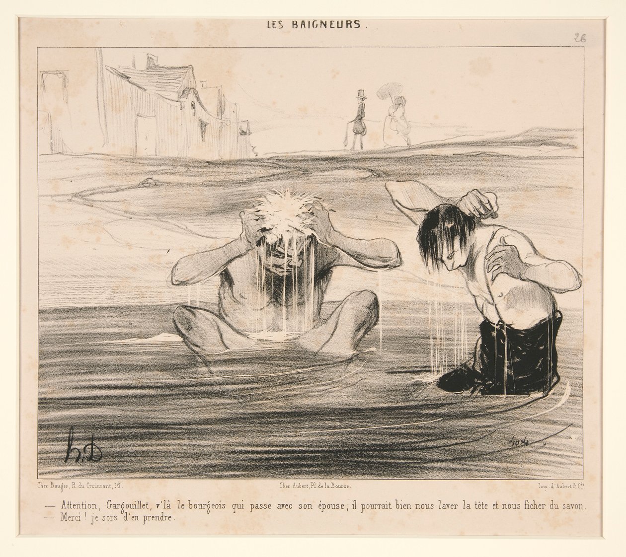 Forsiktig, Gargoyle, v av Honoré Daumier