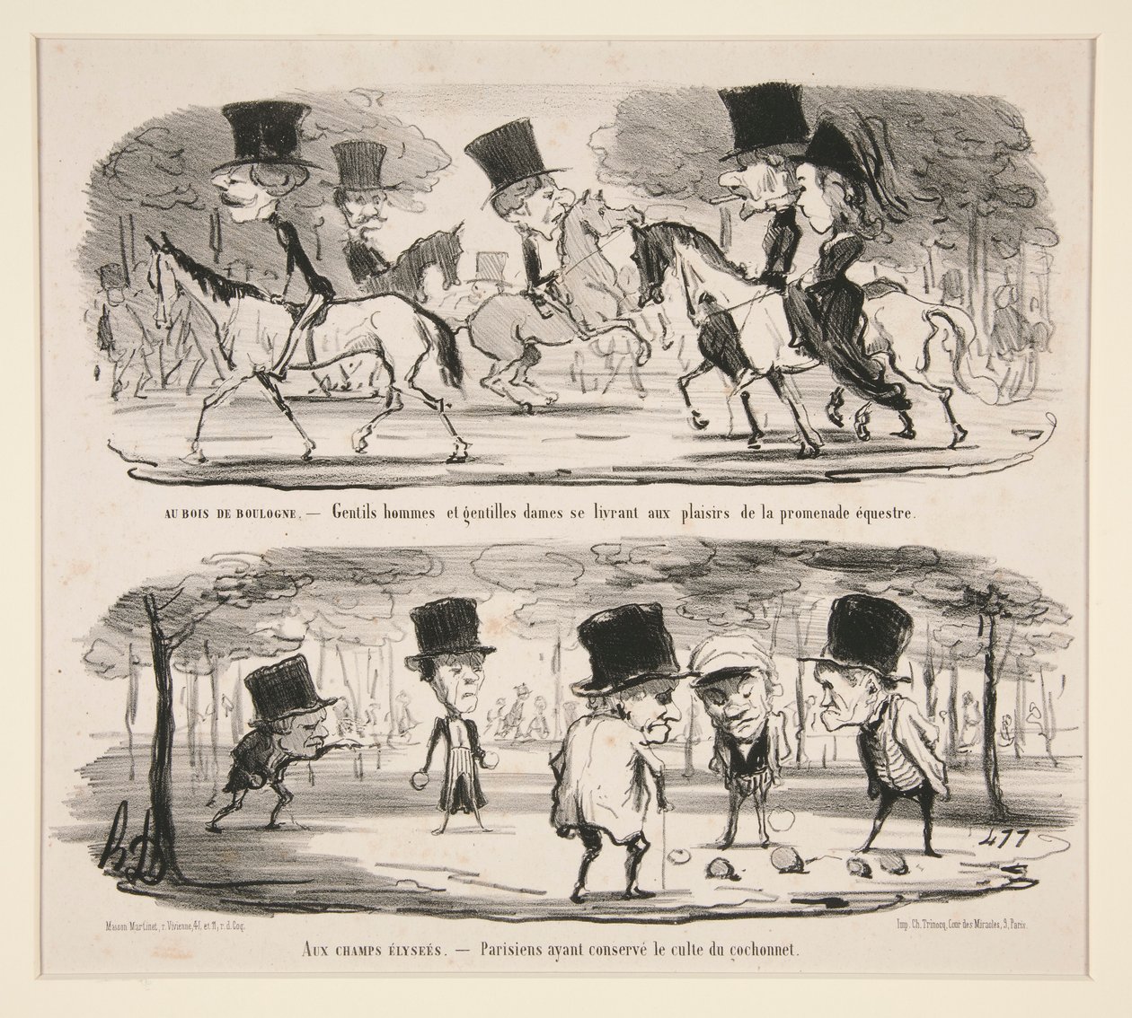 I Bois de Boulogne av Honoré Daumier