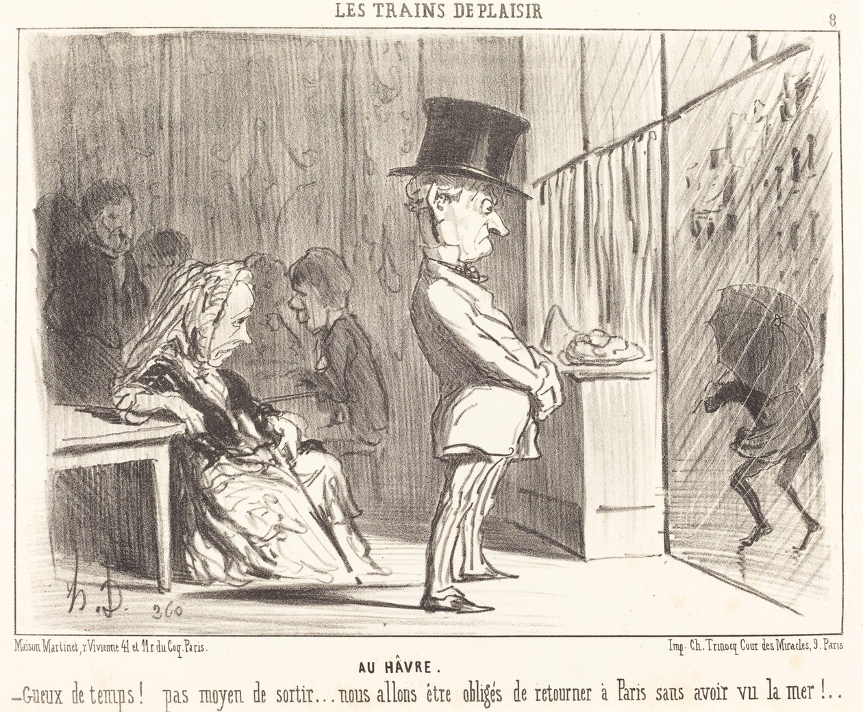 Til havna av Honoré Daumier