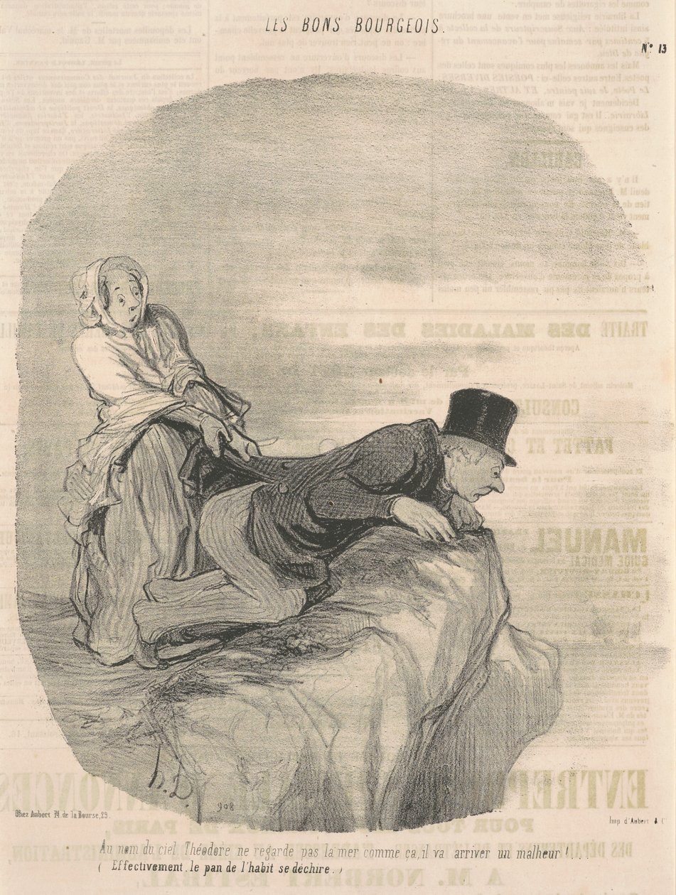 I himmelens navn ser ikke Theodore ut... av Honoré Daumier