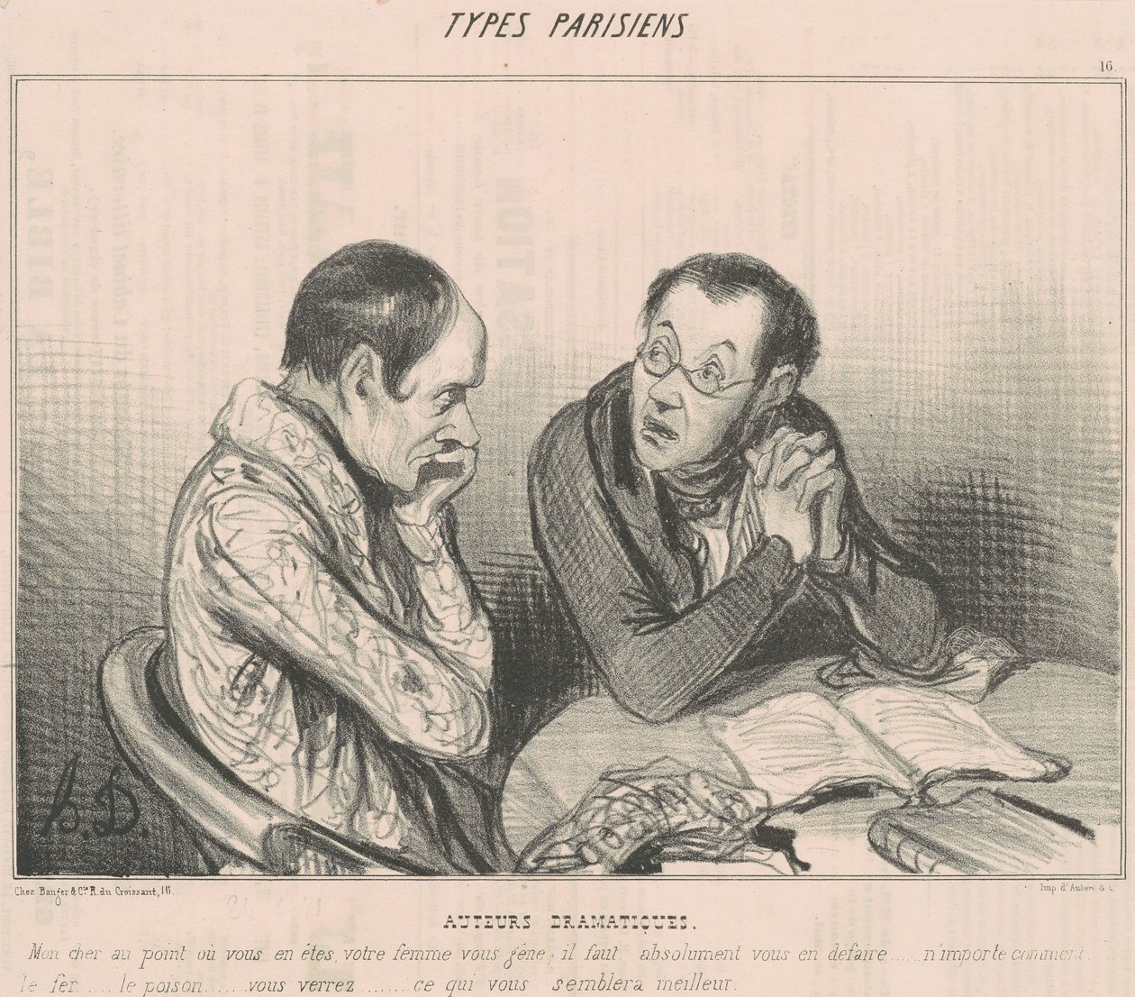 Dramatikere av Honoré Daumier
