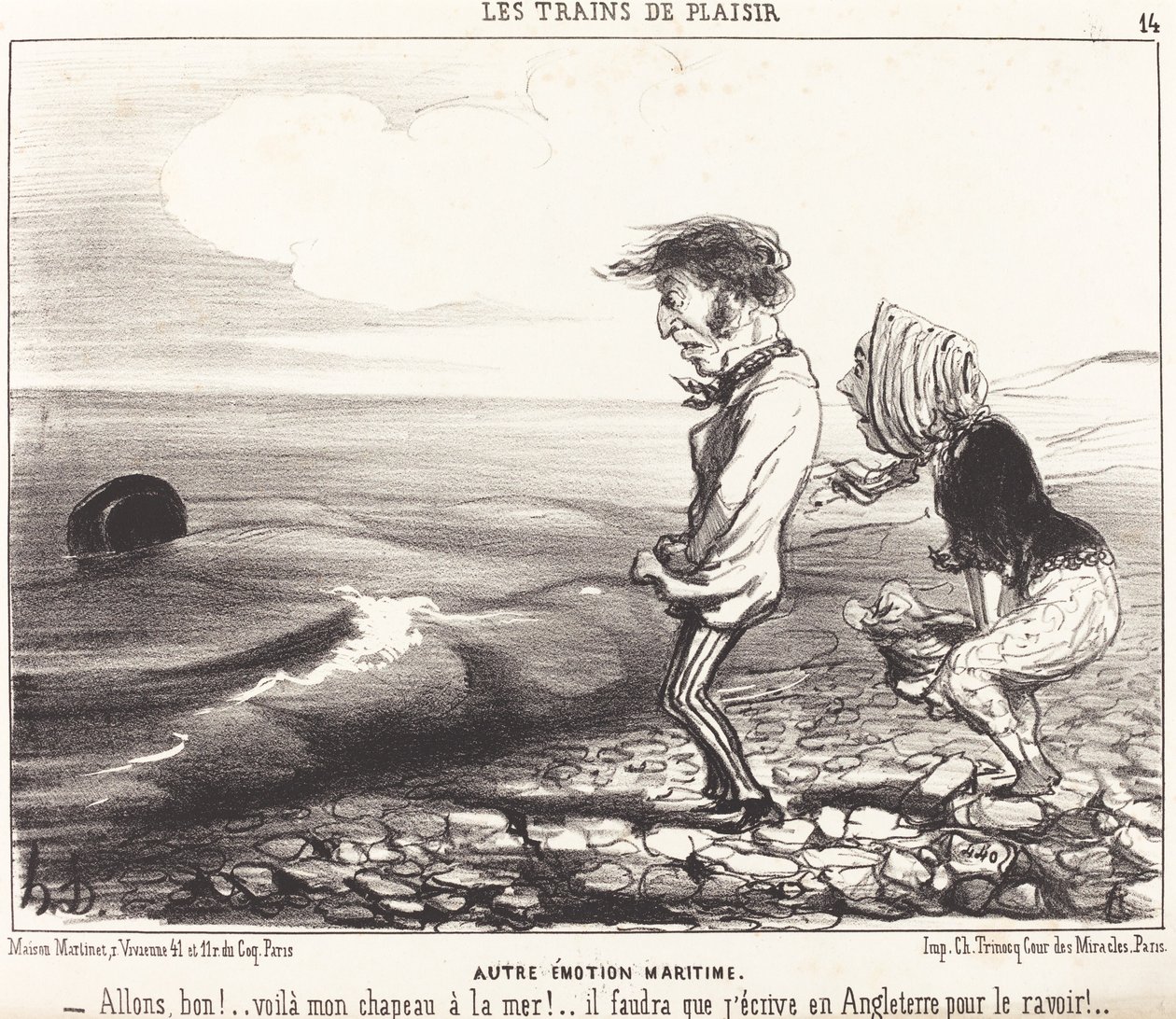 En annen maritim følelse av Honoré Daumier