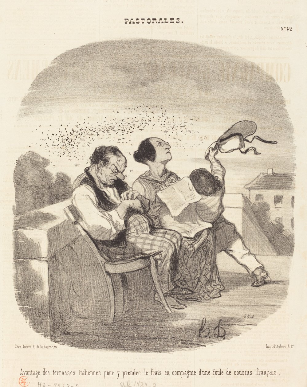 Fordeler med italienske terrasser... av Honoré Daumier