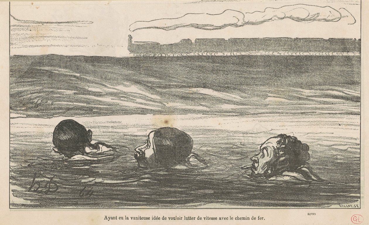 Etter å ha hatt den forgjeves ide å ønske... av Honoré Daumier