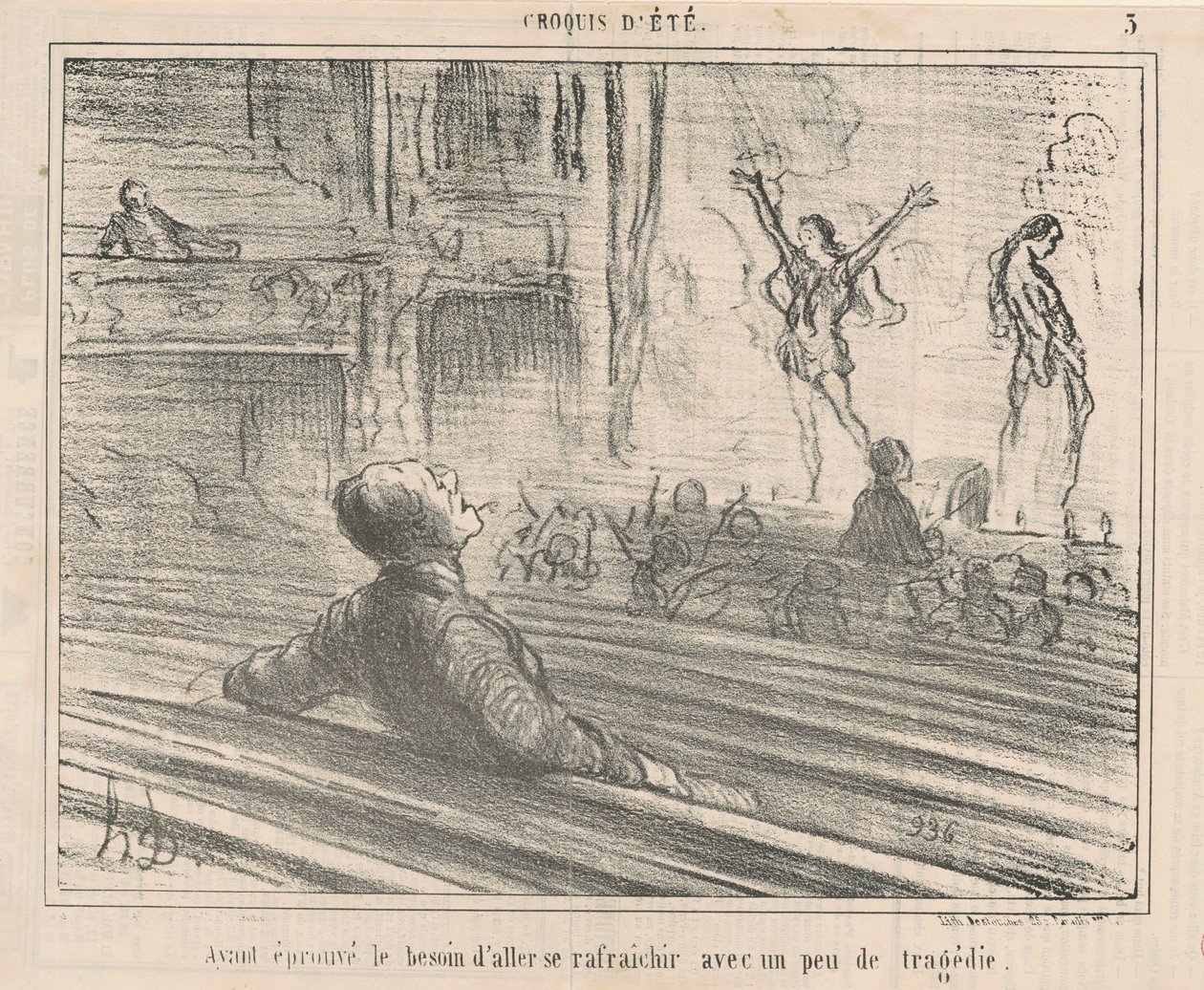 Etter å ha følt behov for å oppdatere med... av Honoré Daumier