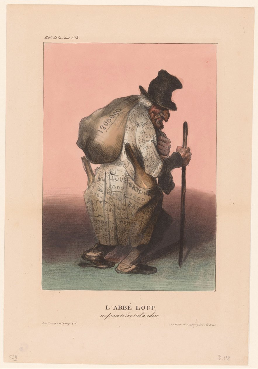 Baron Joseph-Dominique Louis som en fattig smugler L
