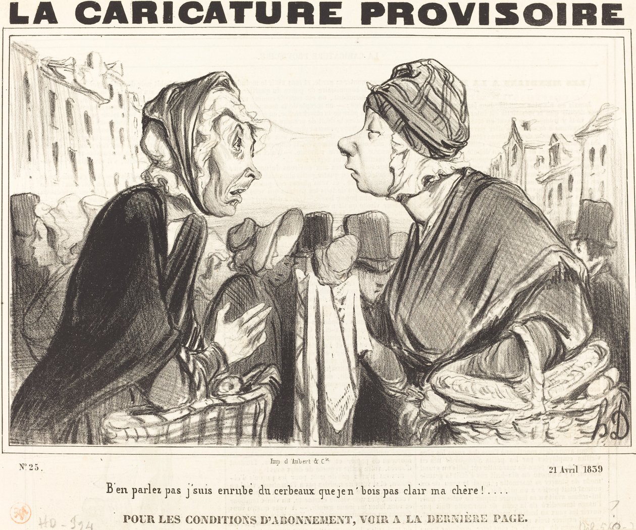 Ikke snakk om det, jeg er dekket av hjerner... av Honoré Daumier