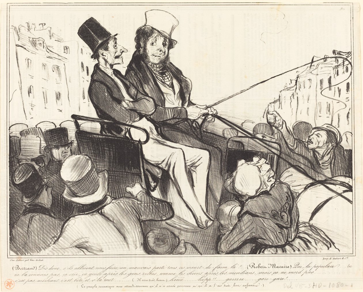 Bertrand, fortell meg, hvis de skulle få oss til... av Honoré Daumier