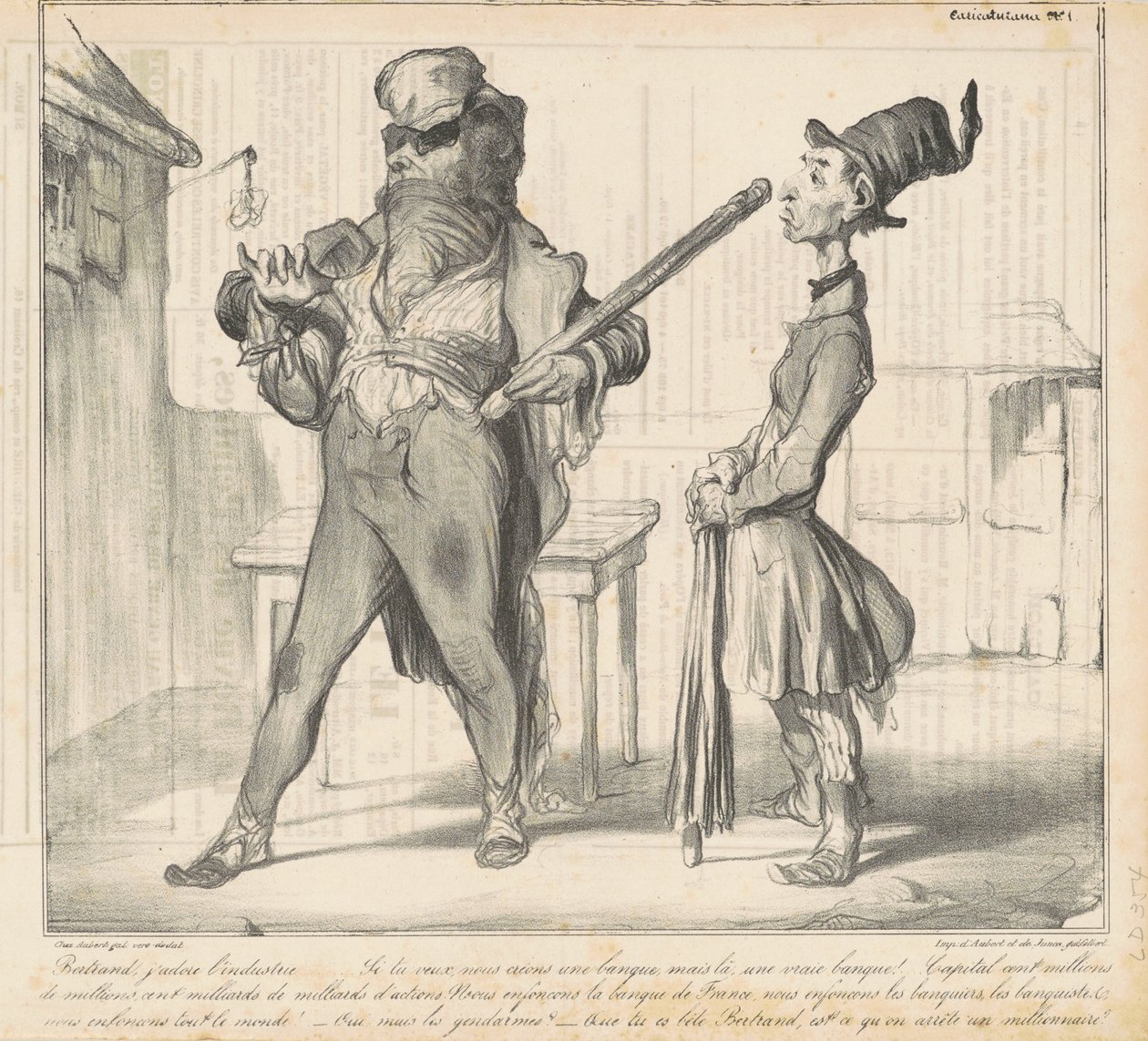 Bertrand, jeg elsker bransjen... av Honoré Daumier