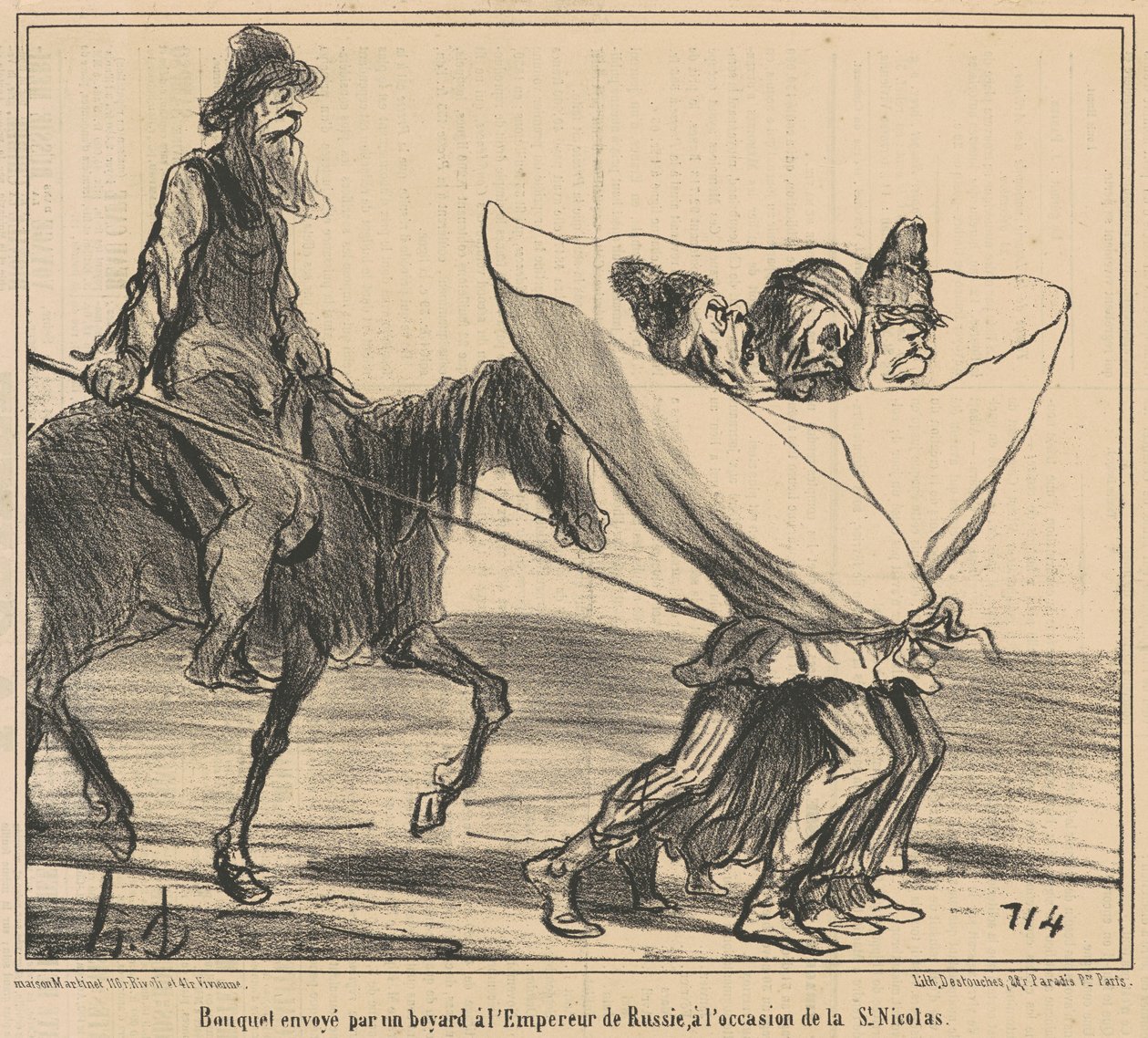 Bukett sendt ... Til keiseren av Russland ... av Honoré Daumier