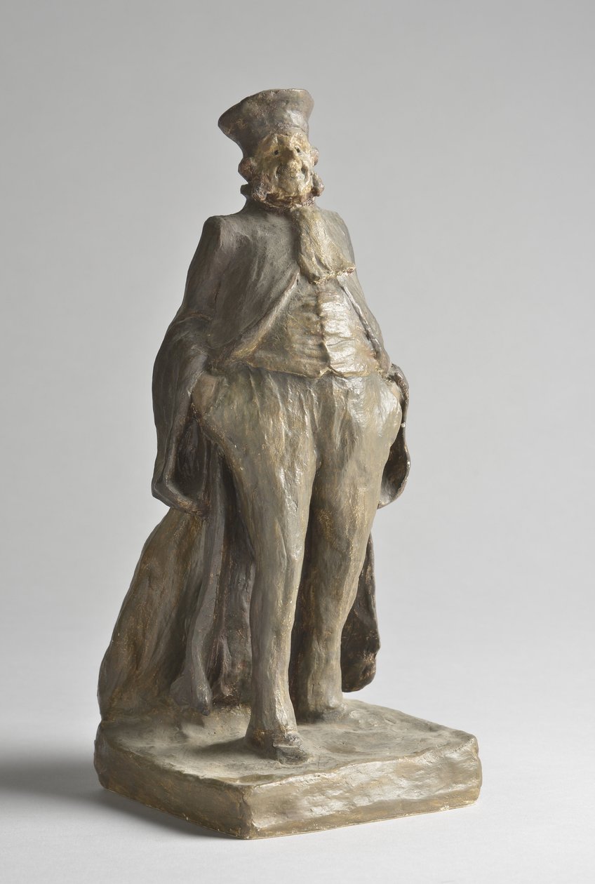 Karikaturportrett av en avokado - Skulptur av Honore Daumier (1808-1879) Dim 27x10,5x11 cm MUSEE DES BEAUX ARTS - PALAIS LONGCHAMP av Honoré Daumier