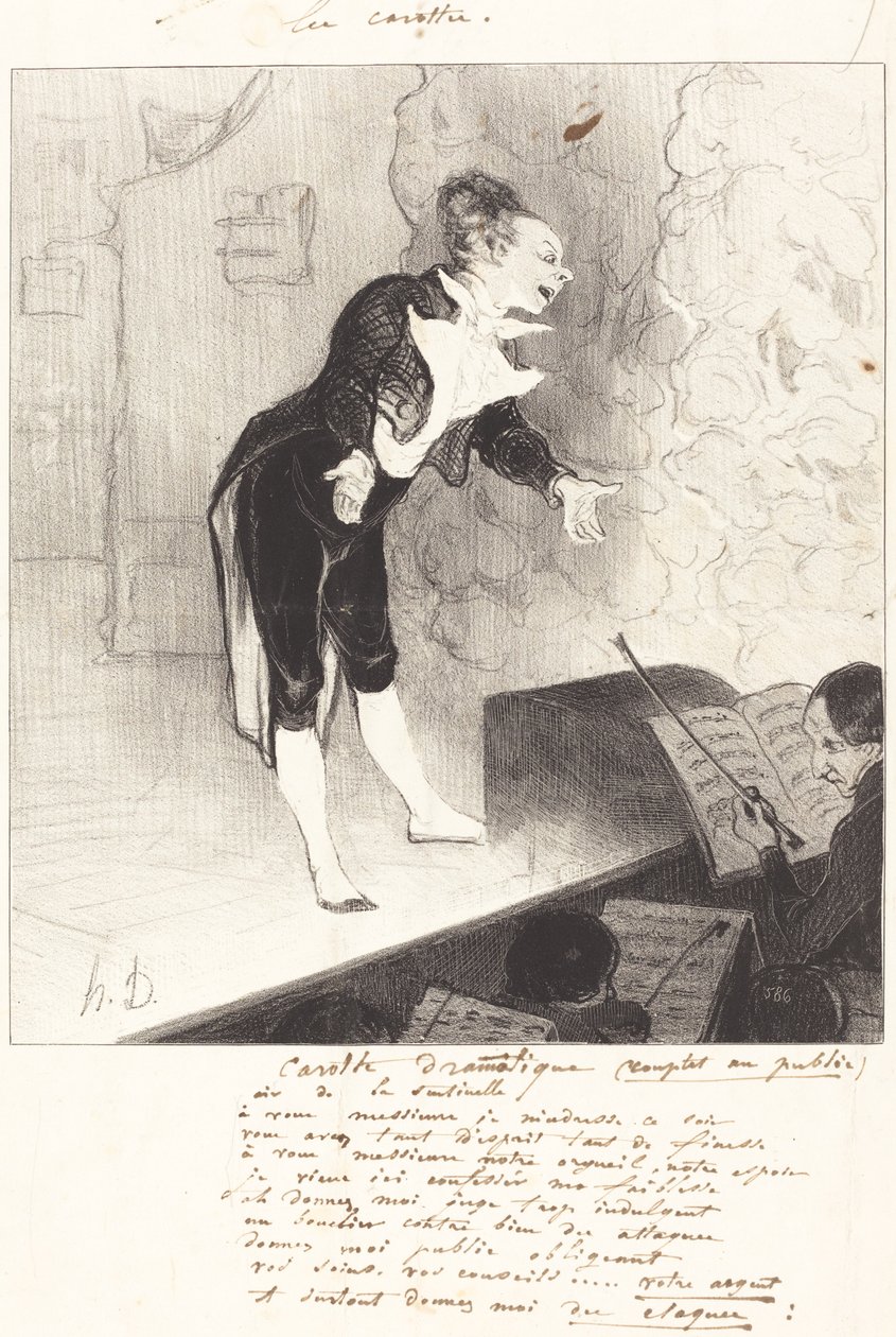 dramatisk gulrot av Honoré Daumier