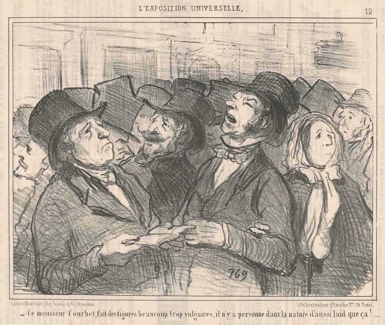 Denne Monsieur Courbet... av Honoré Daumier