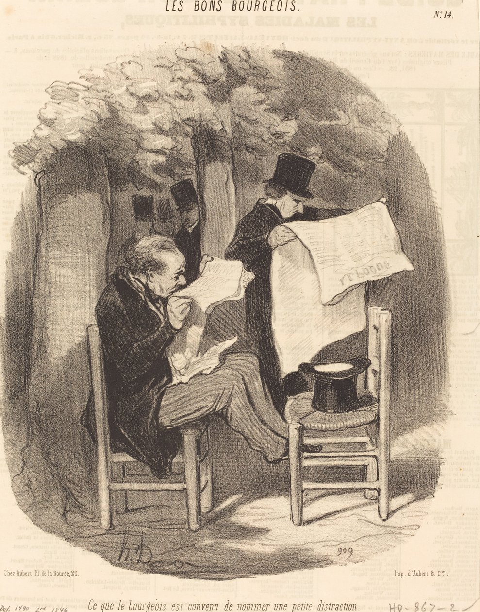 Det de borgerlige gikk med på å kalle en... distraksjon av Honoré Daumier