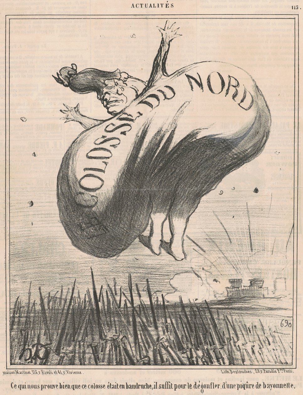 Som beviser for oss... at denne kolossen... av Honoré Daumier
