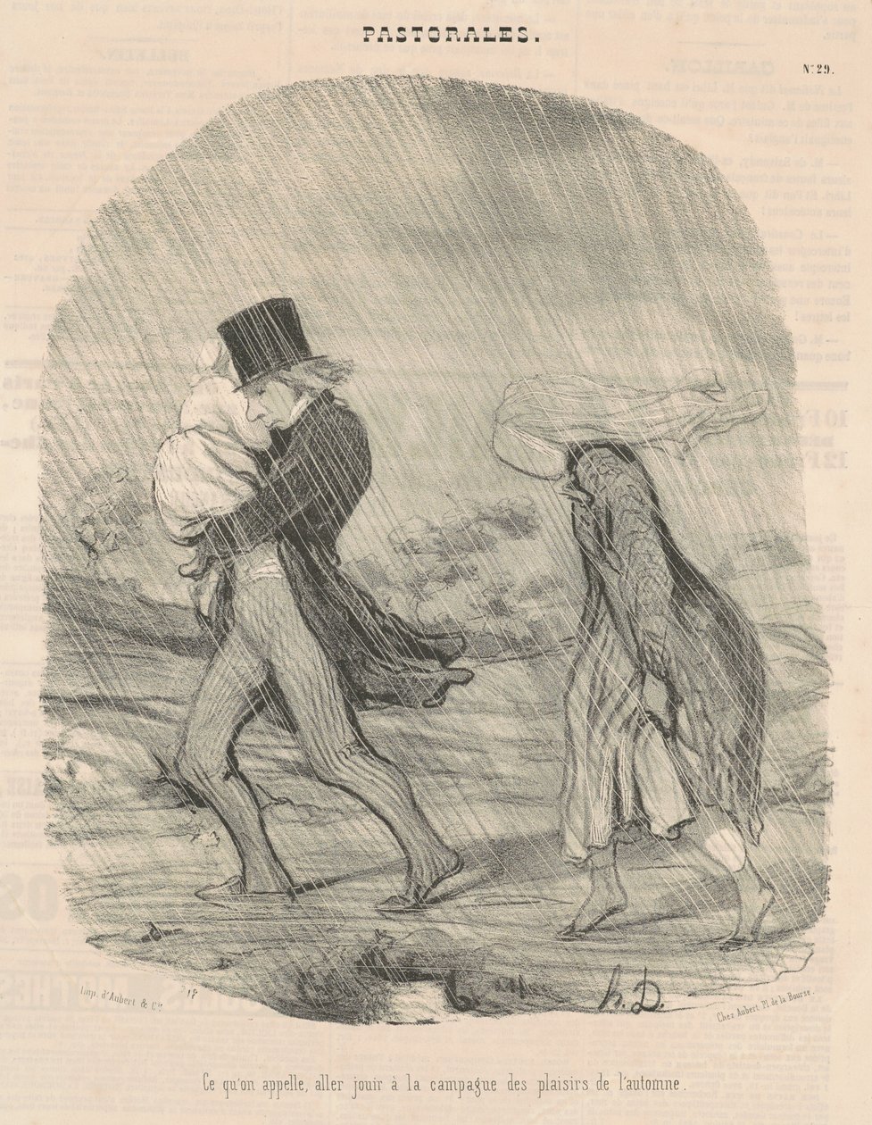 Det vi kaller, skal nyte på landsbygda... av Honoré Daumier