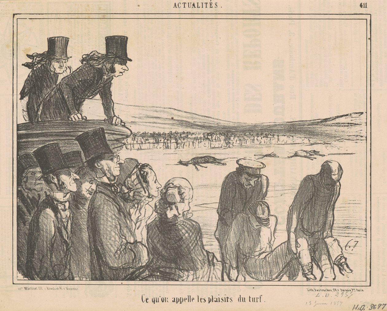 Det vi kaller gressmattens gleder av Honoré Daumier