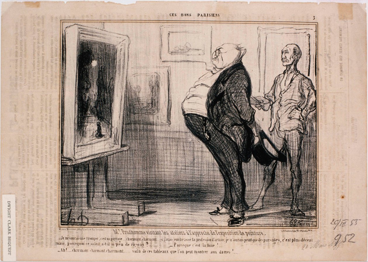 Disse Bons Parisiens- M. Prudhomme besøker verkstedene ... av Honoré Daumier