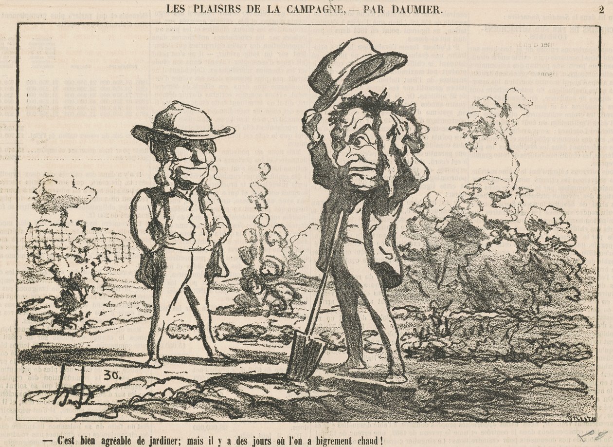 Det er fint å hage av Honoré Daumier