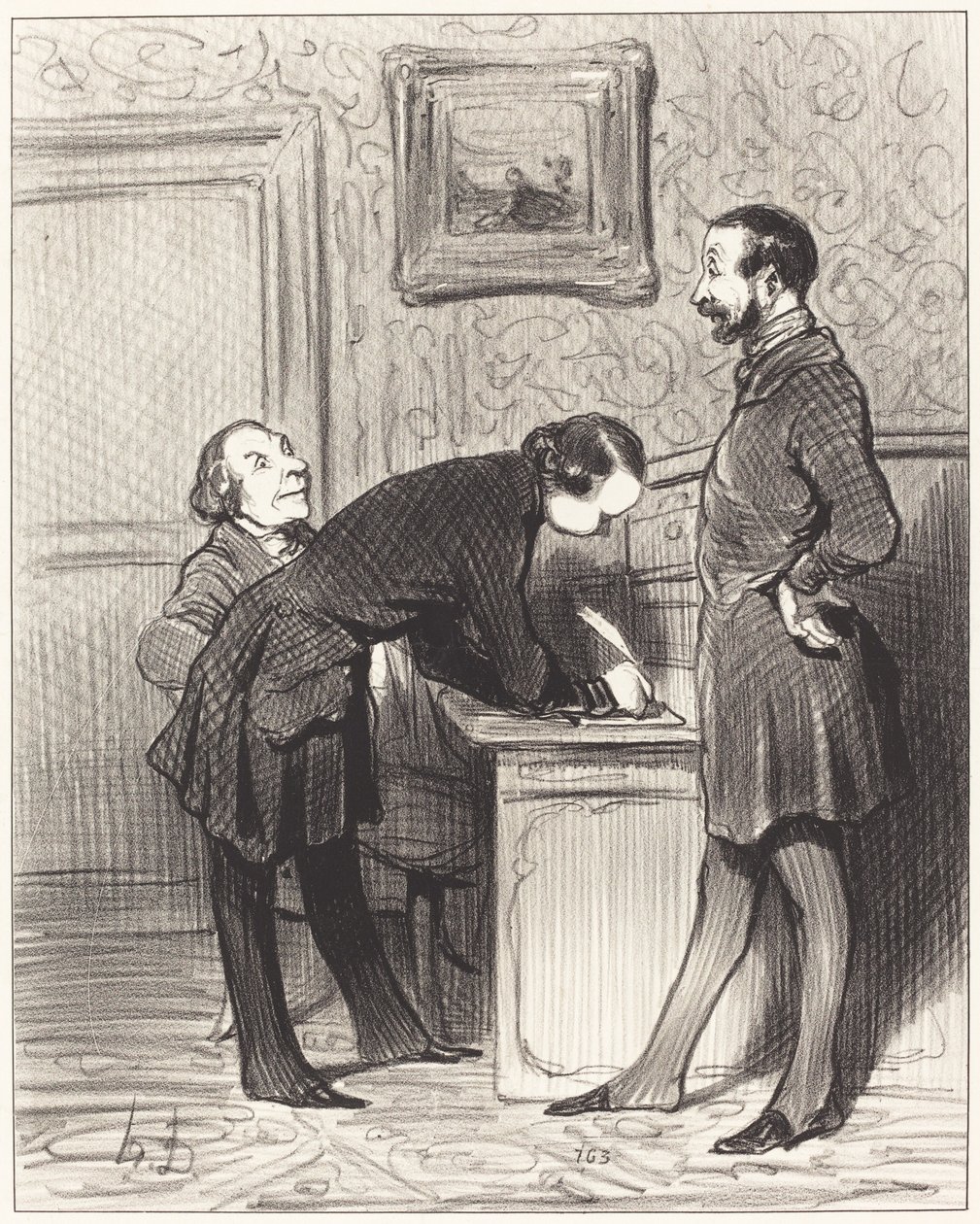 Det er bra fordi han er vennen din... av Honoré Daumier