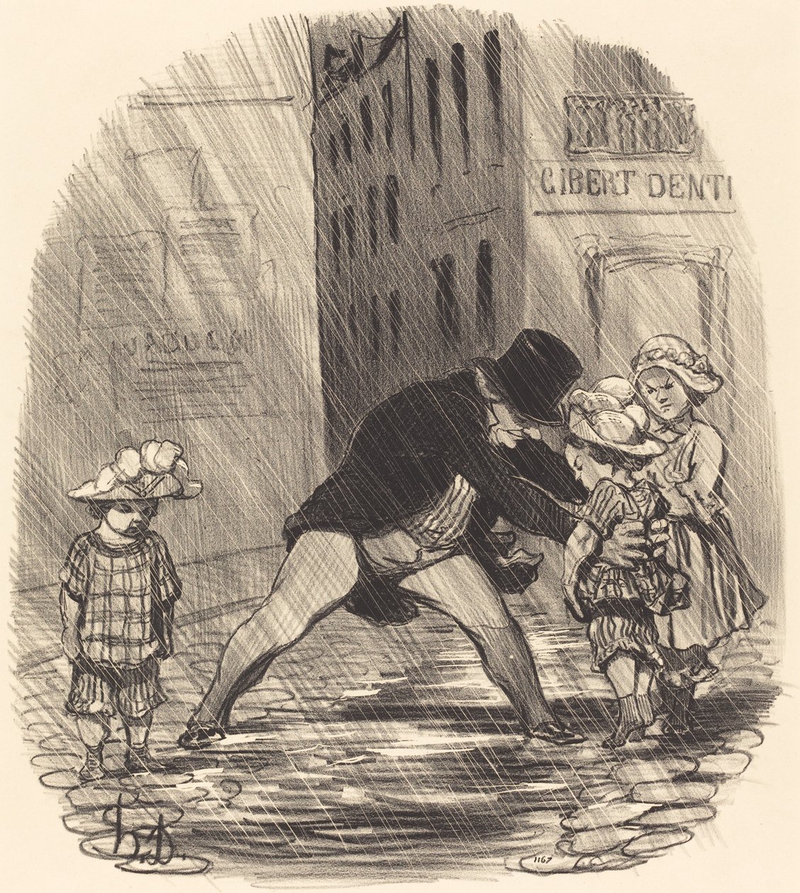 Det er dumt å ha om vinteren... av Honoré Daumier