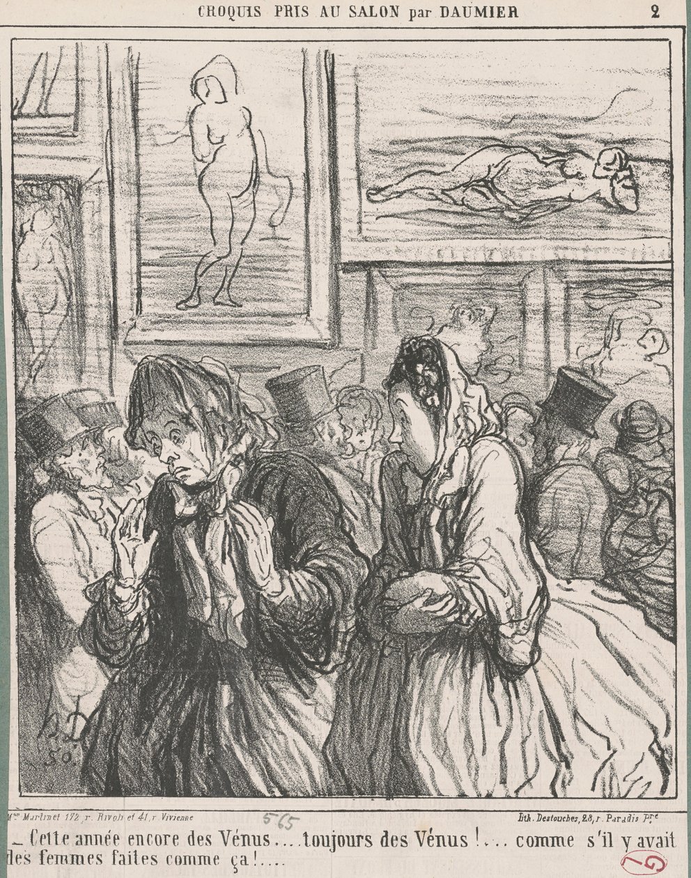 Venus igjen i år... av Honoré Daumier