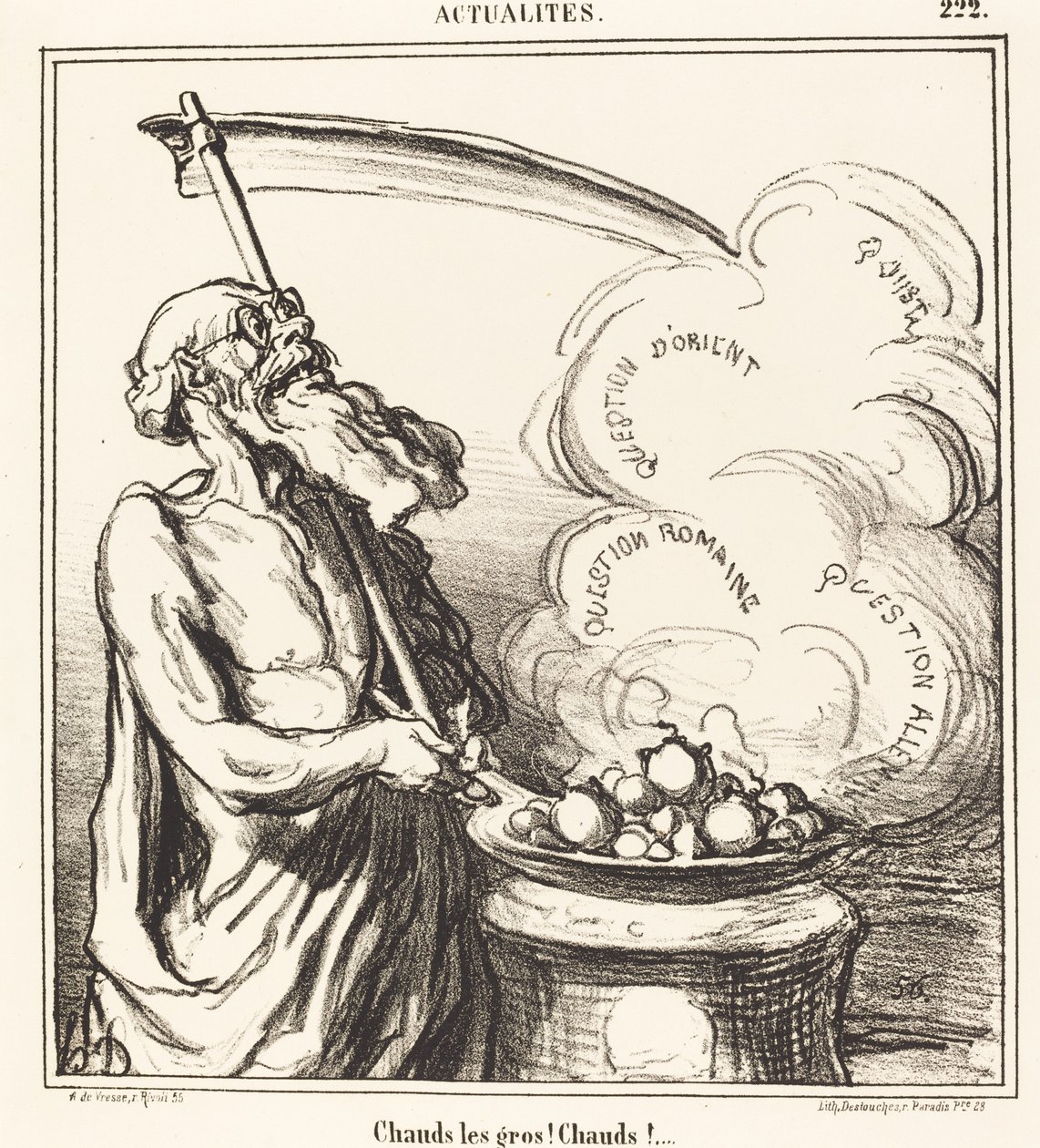 Store gutter hot! varmt!... av Honoré Daumier