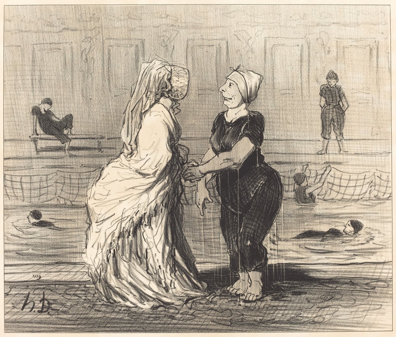 Kjære baronesse, jeg gratulerer deg... av Honoré Daumier