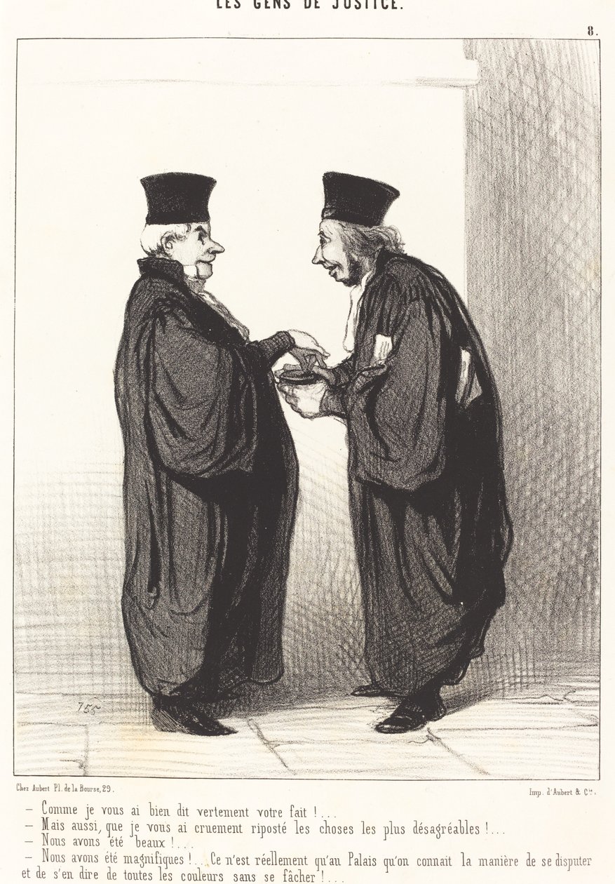Som jeg fortalte deg, er du ferdig! av Honoré Daumier