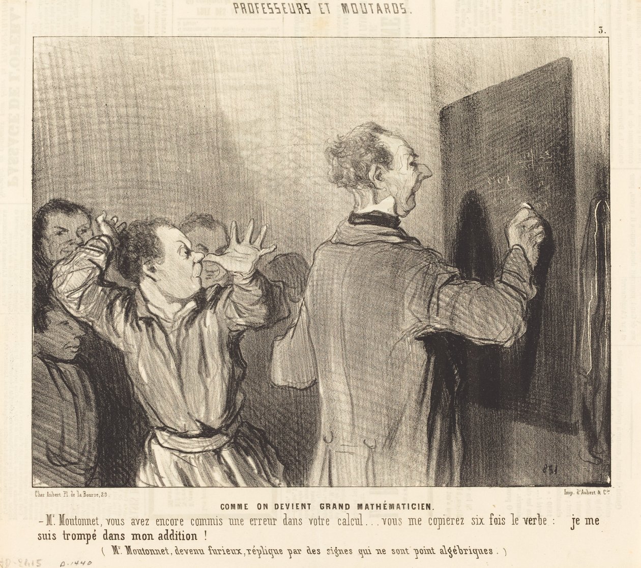Hvordan man blir en stor matematiker av Honoré Daumier