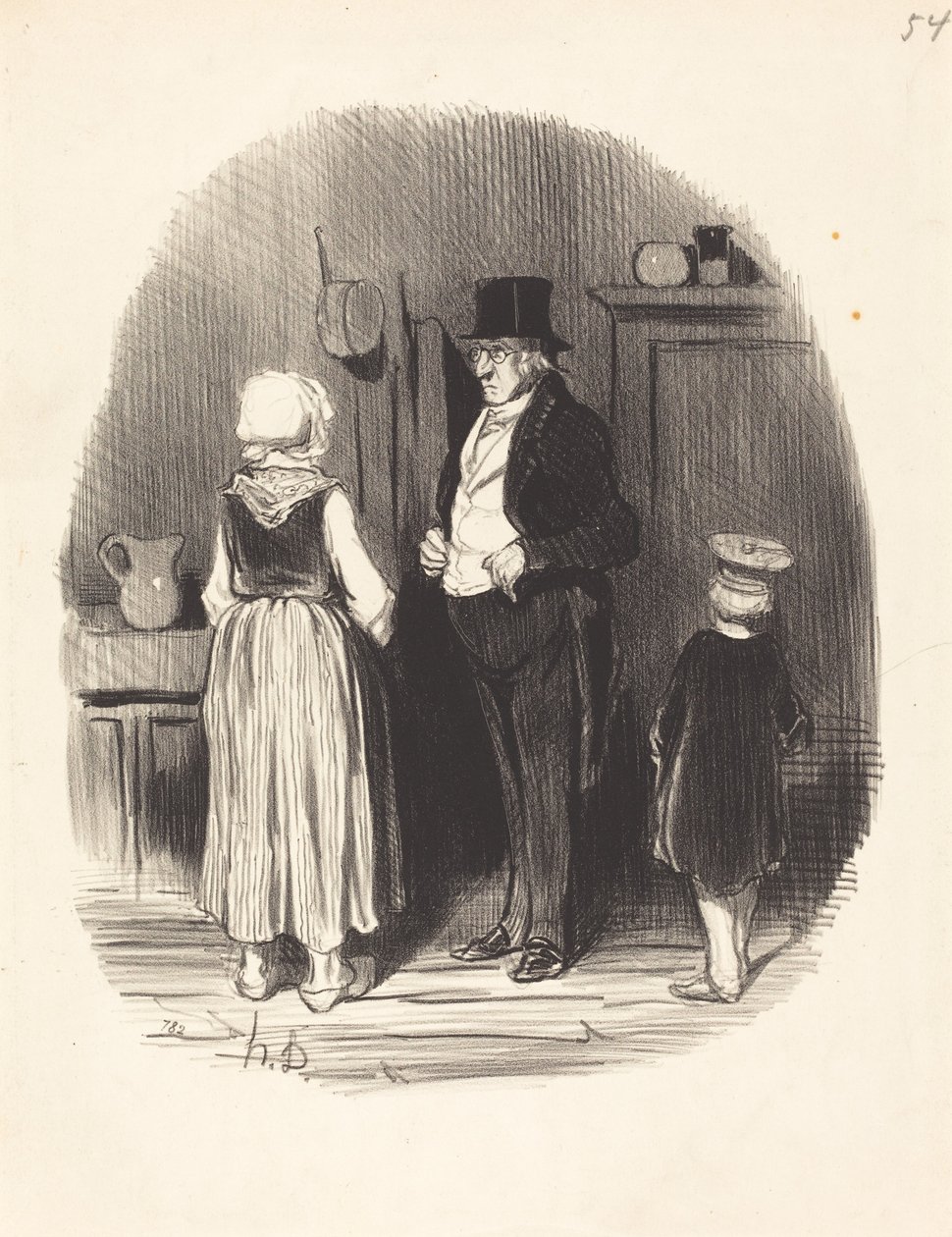 Hvordan!... alle sauene mine er døde... av Honoré Daumier