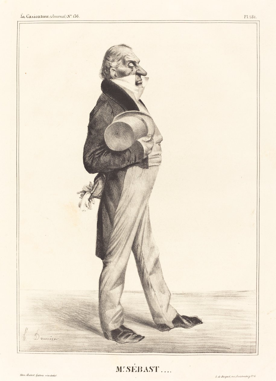 Grev Horace Sebastiani av Honoré Daumier