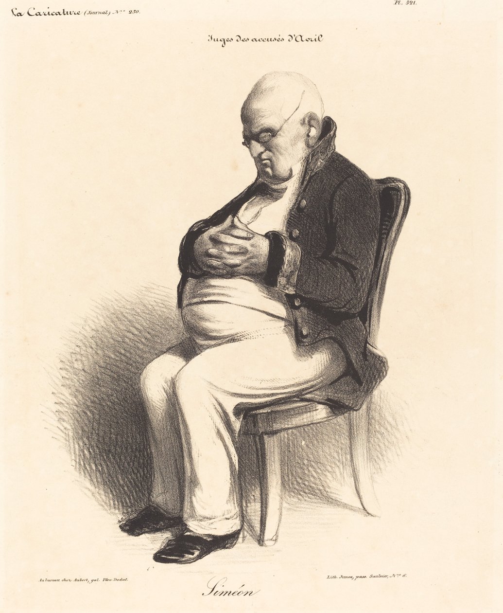 Grev J.-Jerome Simeon av Honoré Daumier