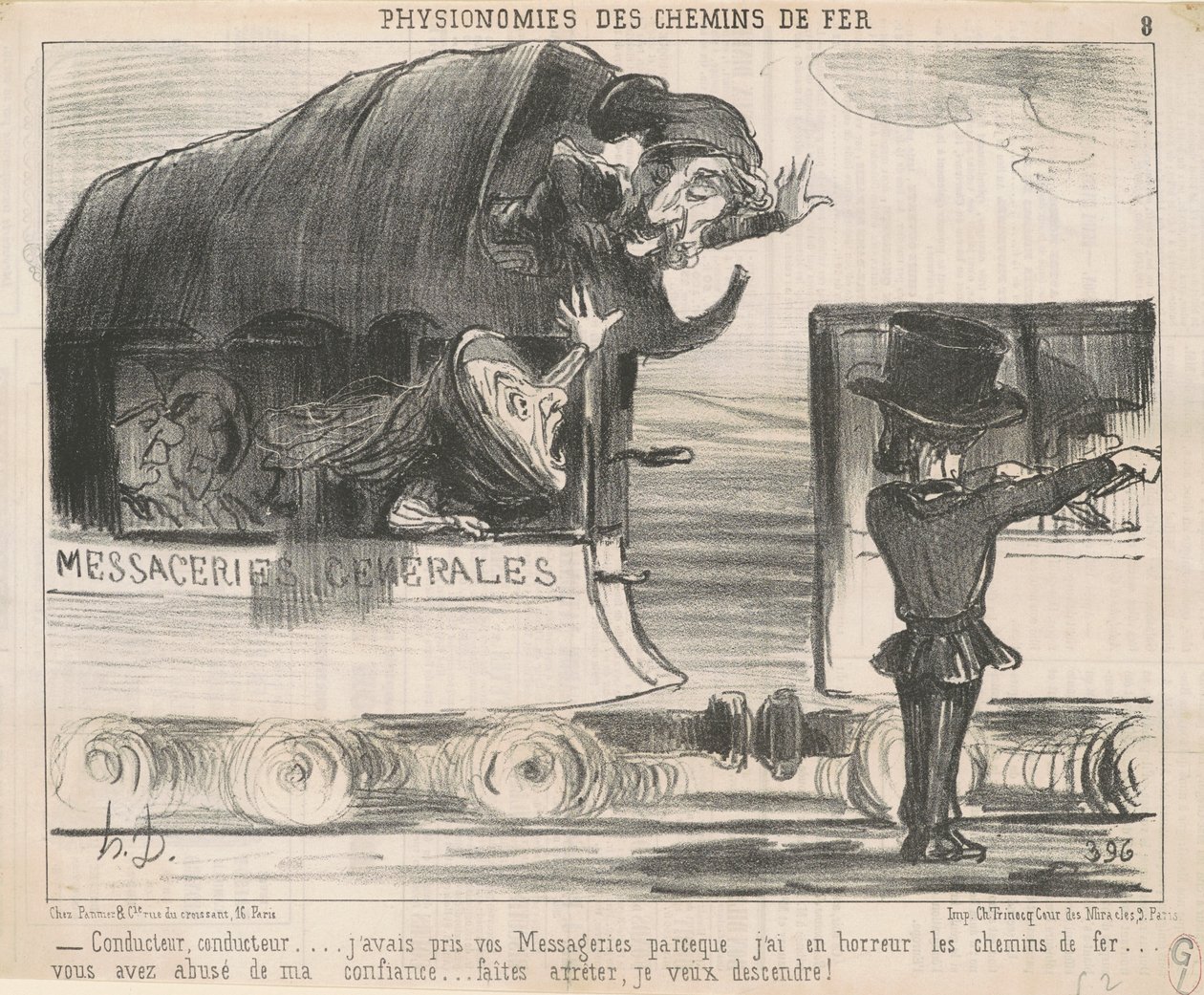 Sjåfør ... jeg hadde tatt budene dine ... av Honoré Daumier