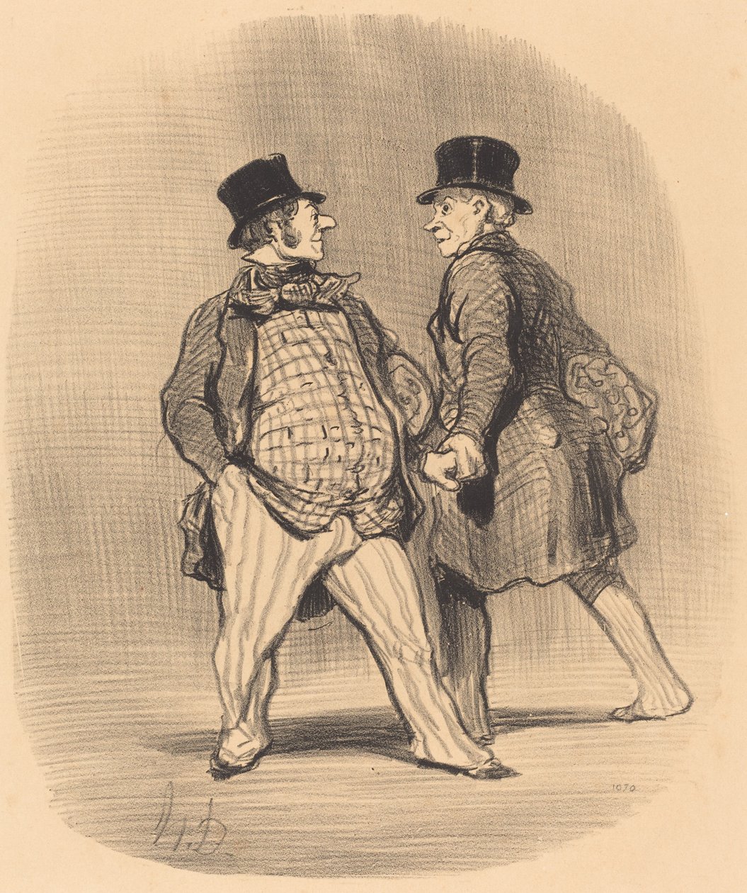 Bror, pass deg for den lille baronen... av Honoré Daumier