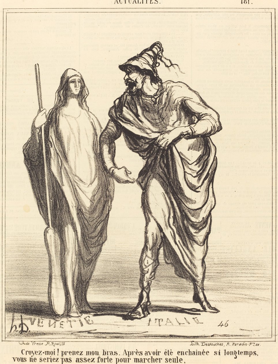 Tro meg! ta armen min... av Honoré Daumier