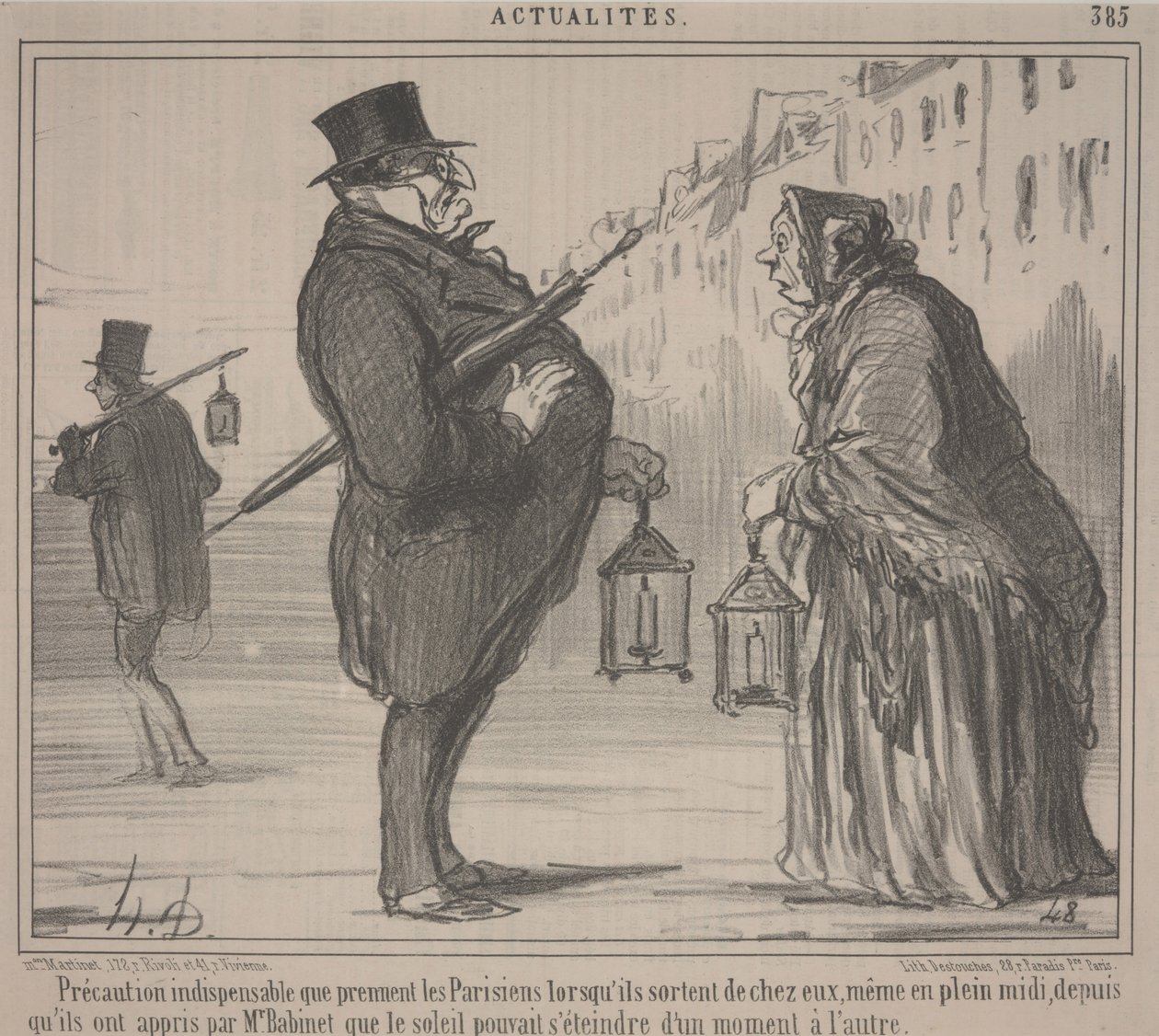 Aktuelle hendelser, nr. 385: Essential Precaution, Paris av Honoré Daumier