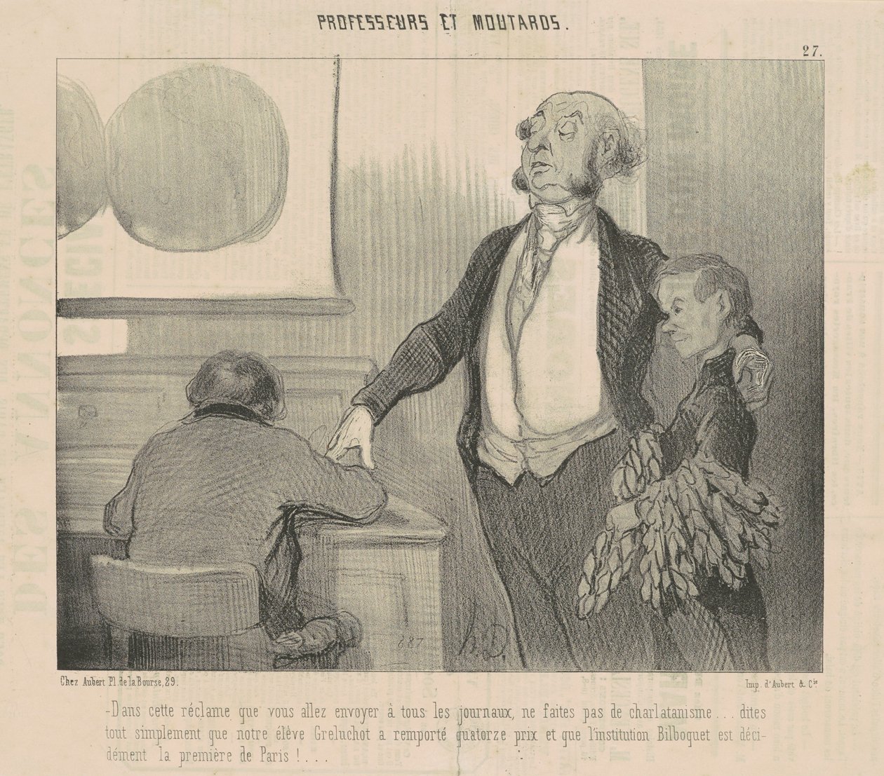 I denne annonsen som du skal sende... av Honoré Daumier