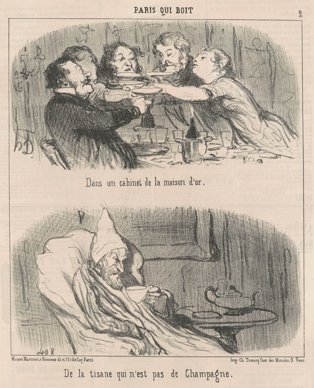 I et skap av det gylne huset av Honoré Daumier