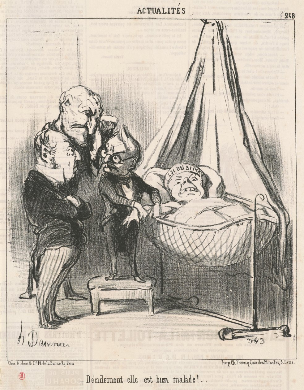 Det er klart hun er veldig syk! av Honoré Daumier