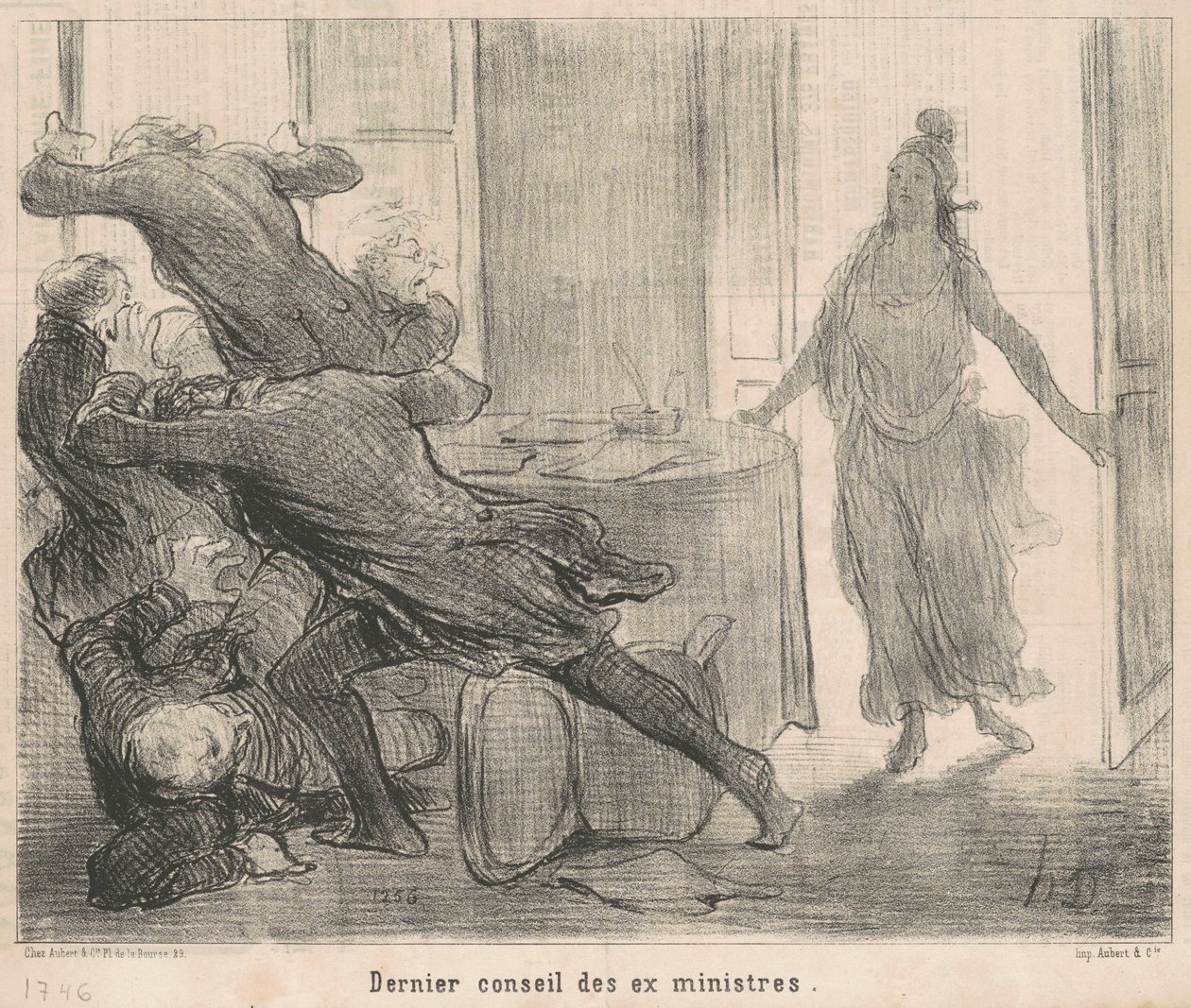 Siste råd av eks-ministre av Honoré Daumier