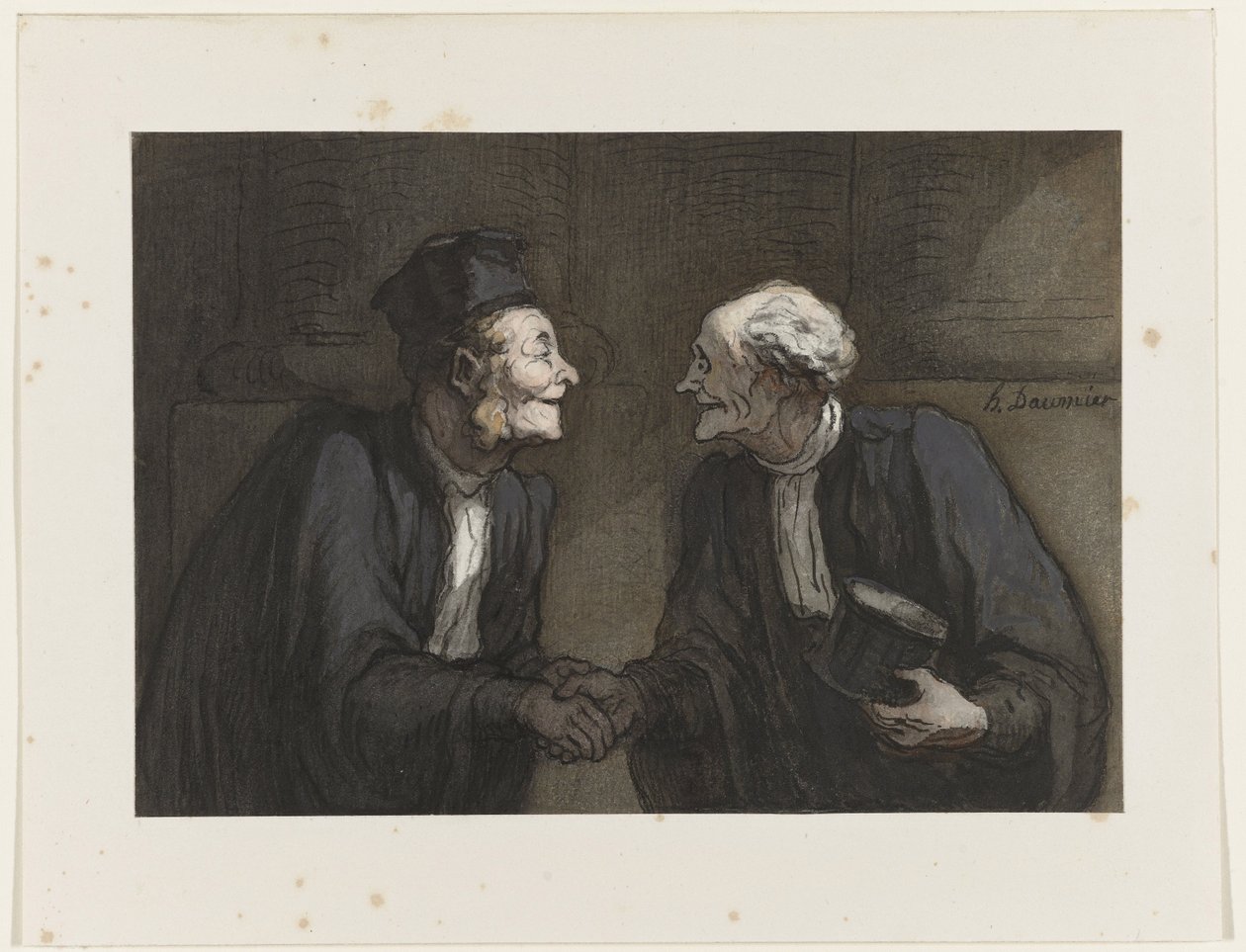 To advokater: håndtrykket To advokater: håndtrykket. av Honoré Daumier