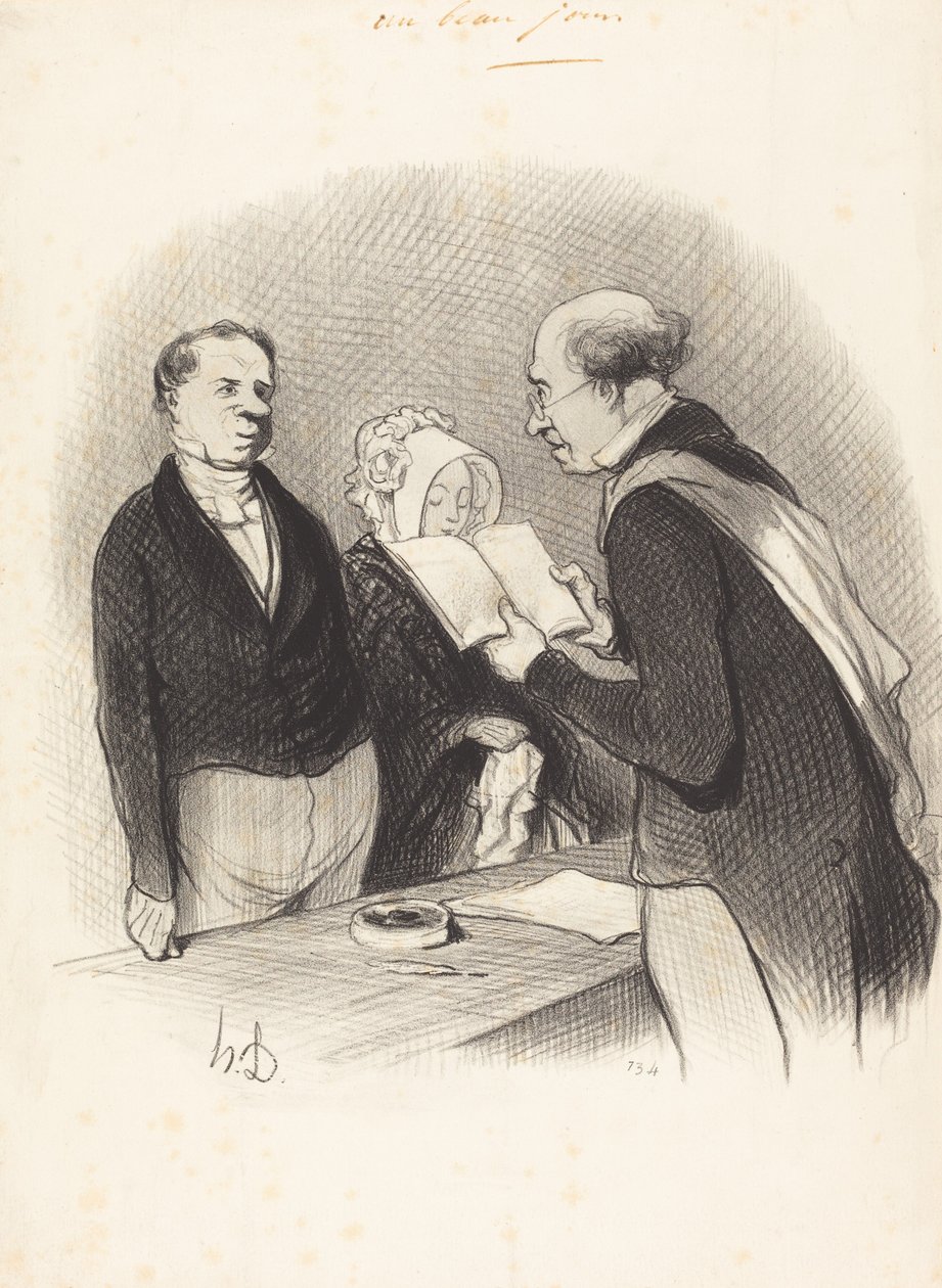 Foran ordføreren av Honoré Daumier