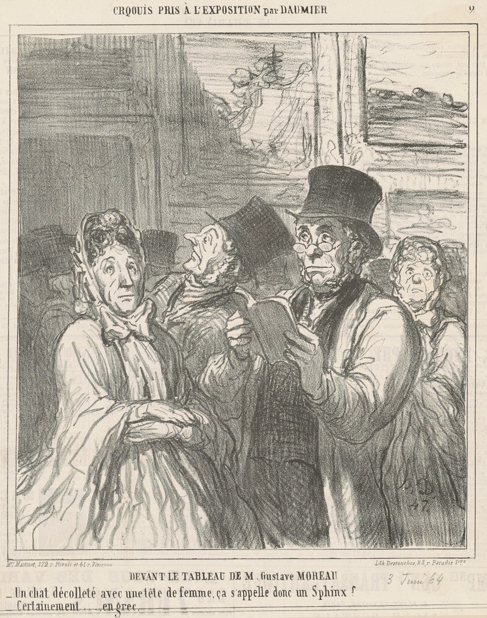 Foran maleriet av M. G. Moreau av Honoré Daumier
