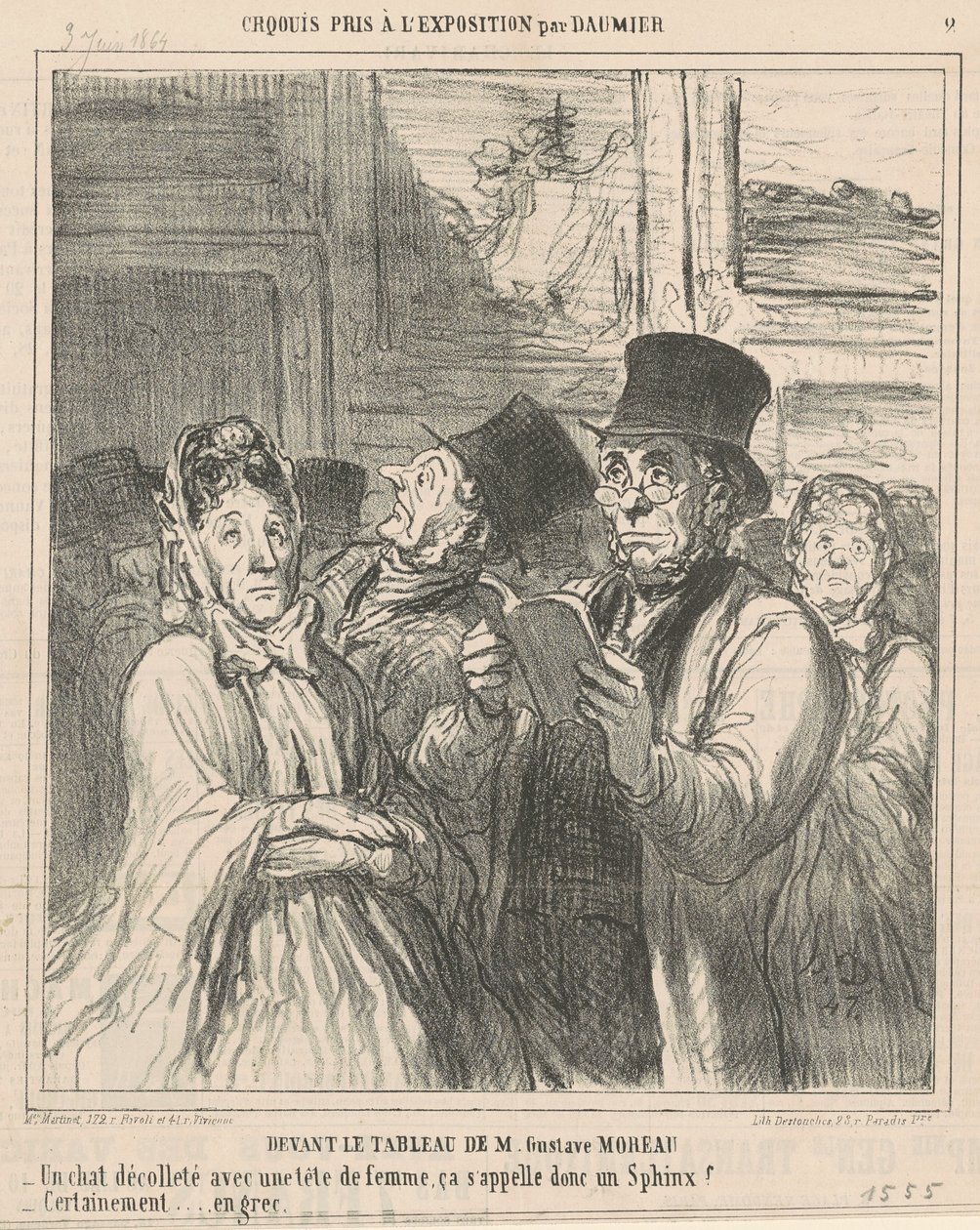 Foran maleriet av M. G. Moreau av Honoré Daumier