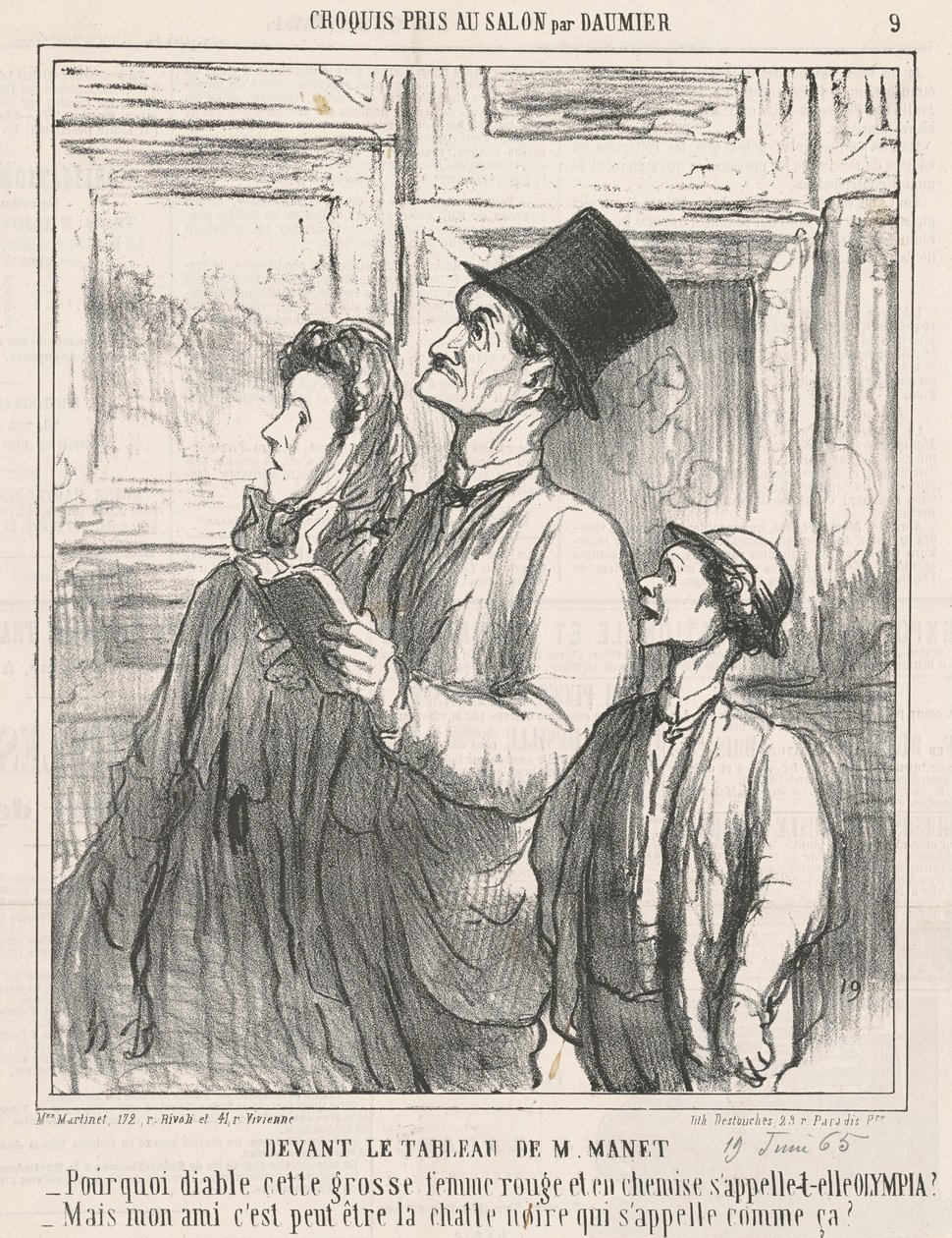 Foran M. Manets maleri av Honoré Daumier