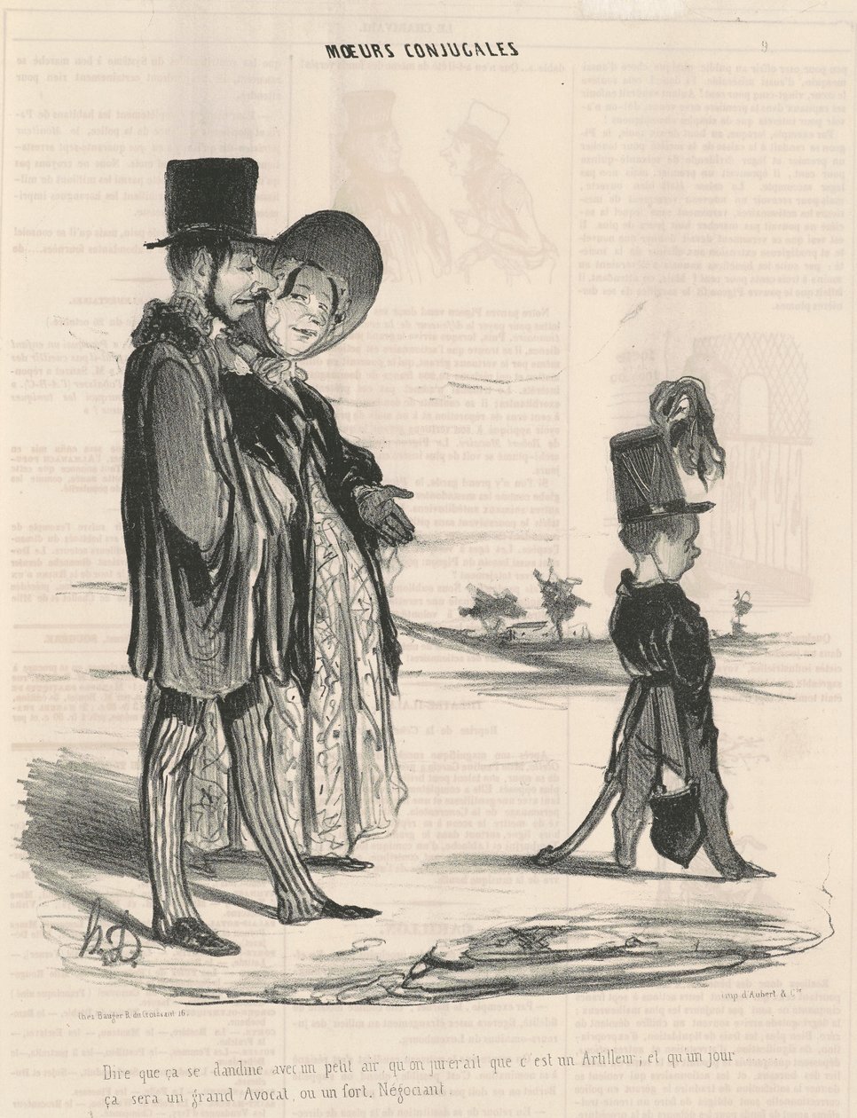 For å si at det så vagler med litt luft... av Honoré Daumier