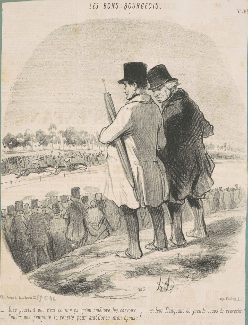 For å si...det er hvordan du forbedrer hester... av Honoré Daumier