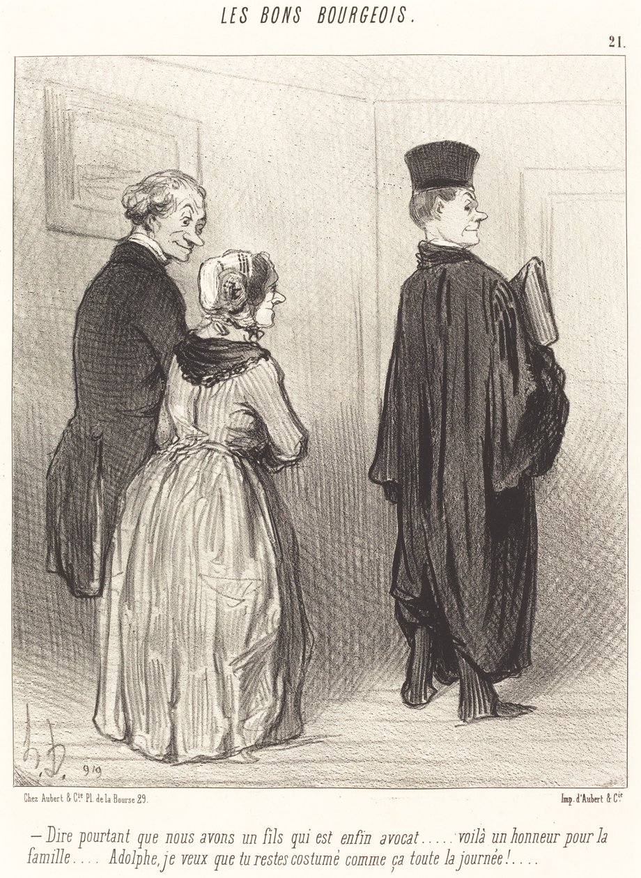Å si... at vi har en sønn som er... en advokat... av Honoré Daumier