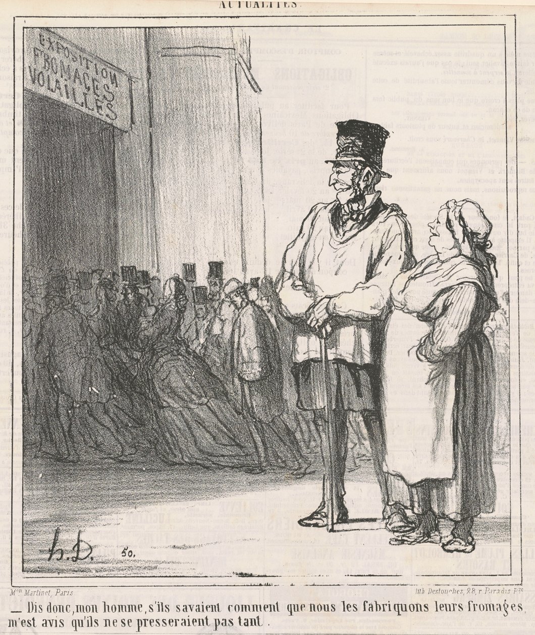 Si, min mann, hvis de visste... av Honoré Daumier